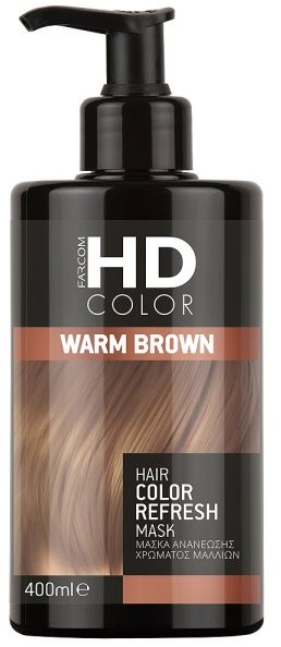 Farcom HD maska na oživenie farby vlasov warm brown 400 ml