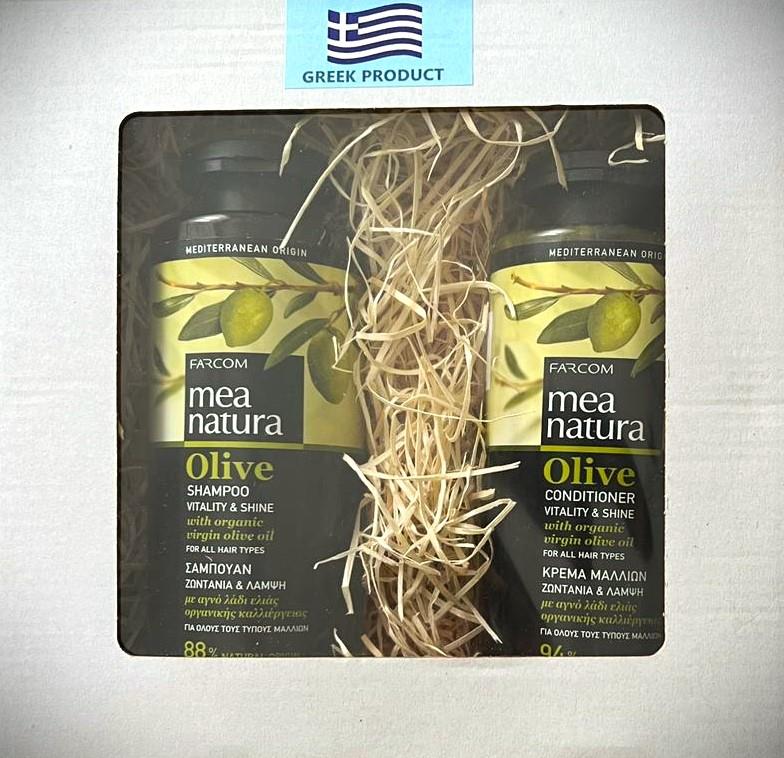 Farcom Olivový, Šampón Vitalita a Lesk 300 ml + Kondicionér 300 ml