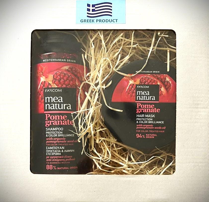 Farcom Granátové jablko, Šampón ochrana farby vlasov 300 ml + Maska na vlasy 250 ml