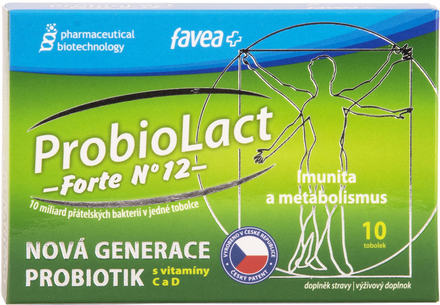 Favea ProbioLact forte No 12, 10 kapsúl