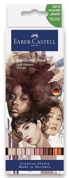 FABER-CASTELL Goldfaber Aqua Portrait, 6 farieb