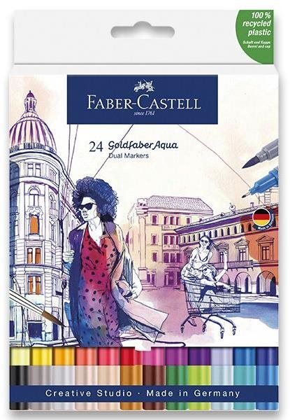 FABER-CASTELL Goldfaber Aqua, 24 farieb