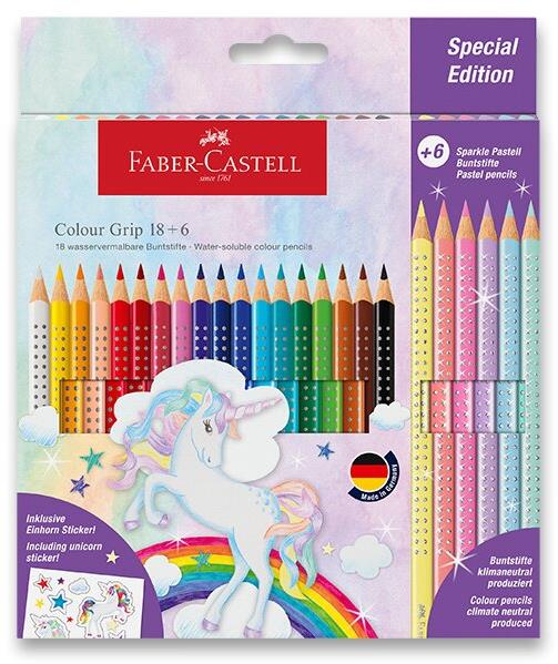 FABER-CASTELL Grip Unicorn, 24 farieb