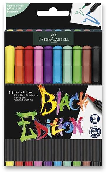 FABER-CASTELL Black Edition Brush, 10 farieb