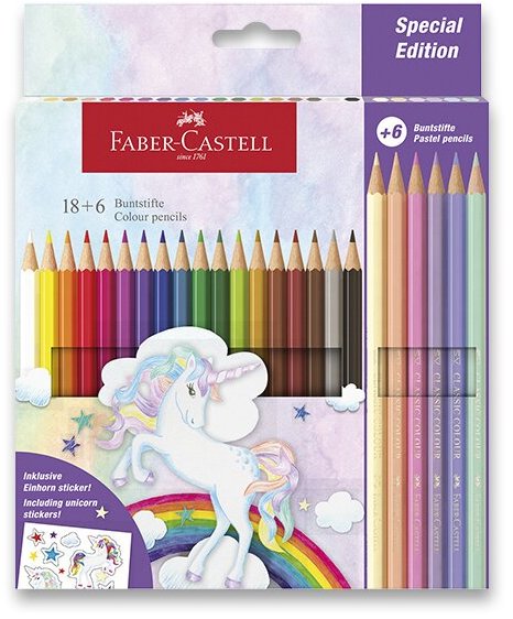 FABER-CASTELL Unicorn, 24 farieb
