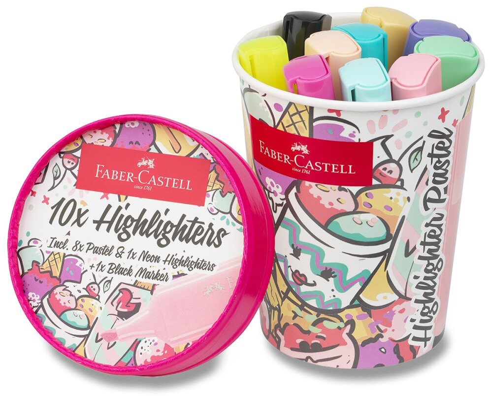 FABER-CASTELL Textliner 46 Ice Cream Pastel, 10 farieb