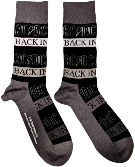 AC/DC – Back In Black unisex čierne – ponožky
