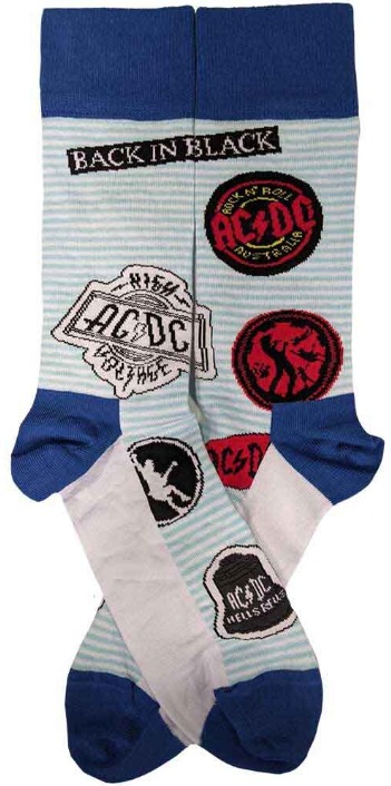 AC/DC – Icons unisex modré – ponožky