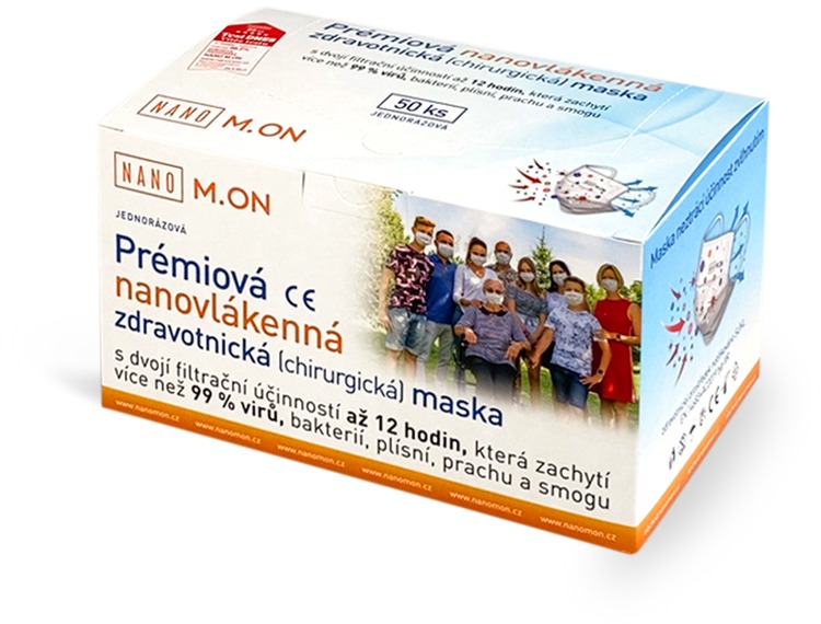 NANO M.ON Prémiová nanovlákenná zdravotnícka maska (50 ks)