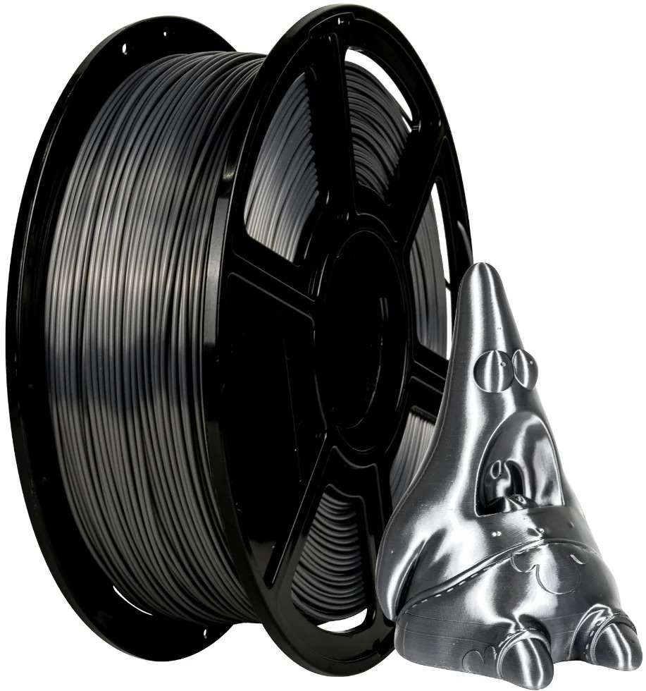 Flashforge PLA Silk 1,75 mm 1 kg Metal Gray