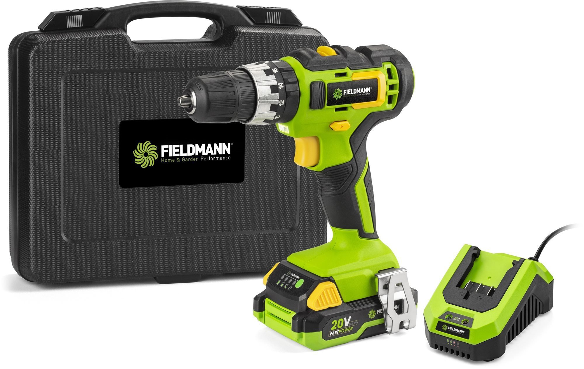 FIELDMANN Vŕtačka AKU 20V FDUV 70115-A (1× 2 Ah)
