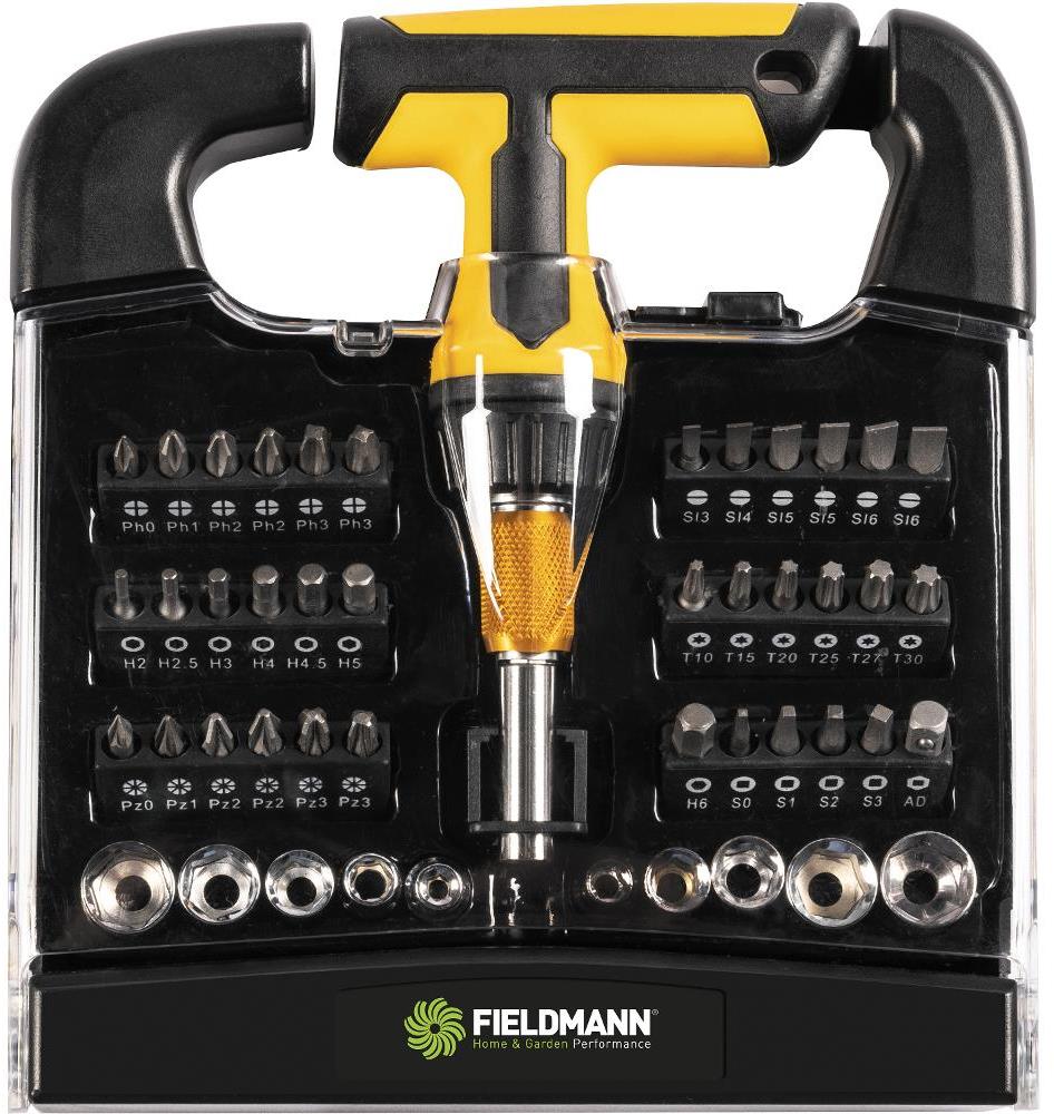FIELDMANN Sada bitov s T-skrutkovačom 48 ks FDS 1021-48R