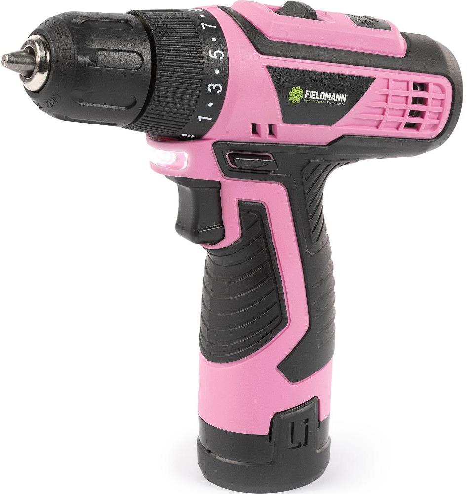 FIELDMANN Vŕtačka AKU 12 V ružová FDV 10249-A (1× 1,5 Ah)