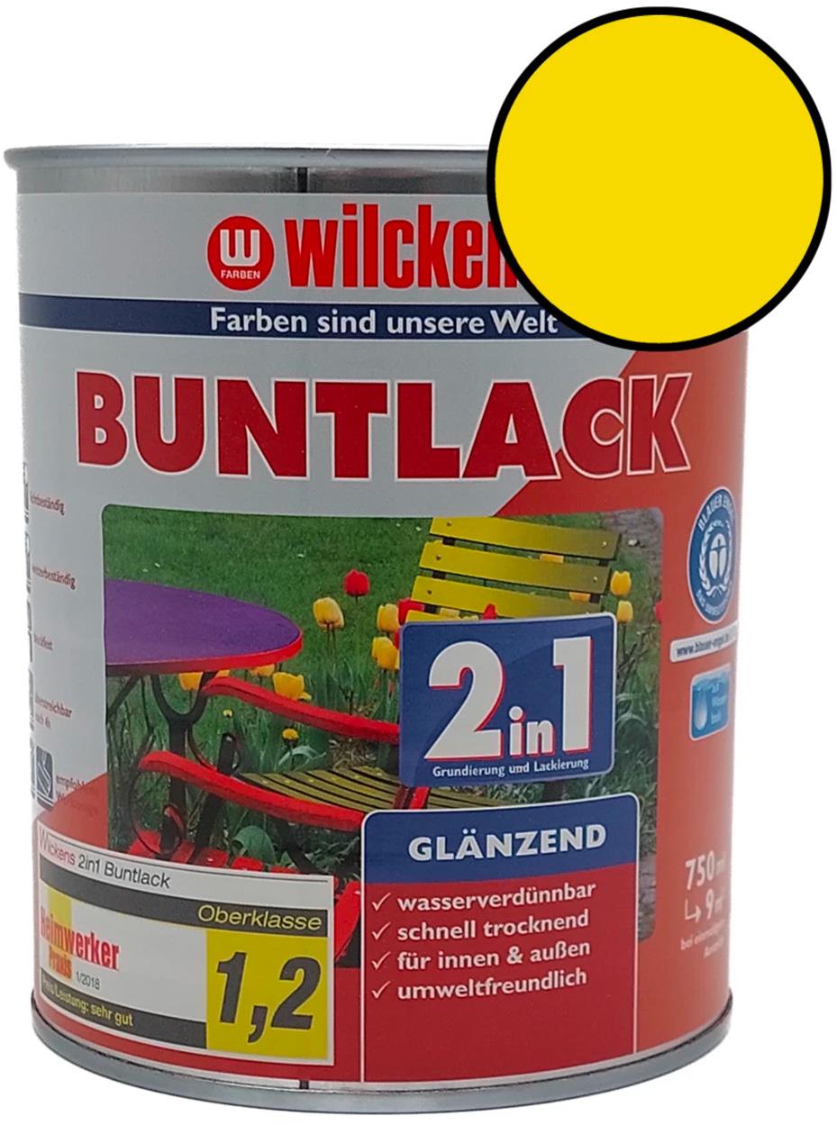 Wilckens Vodou riediteľná univerzálna akrylátová lesklá farba 2 v 1 žltá, WI.10412100050