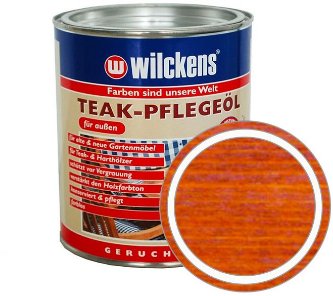 Wilckens Olej na starostlivosť o tíkové drevo Teak – Pflegeöl, WI.16700200060