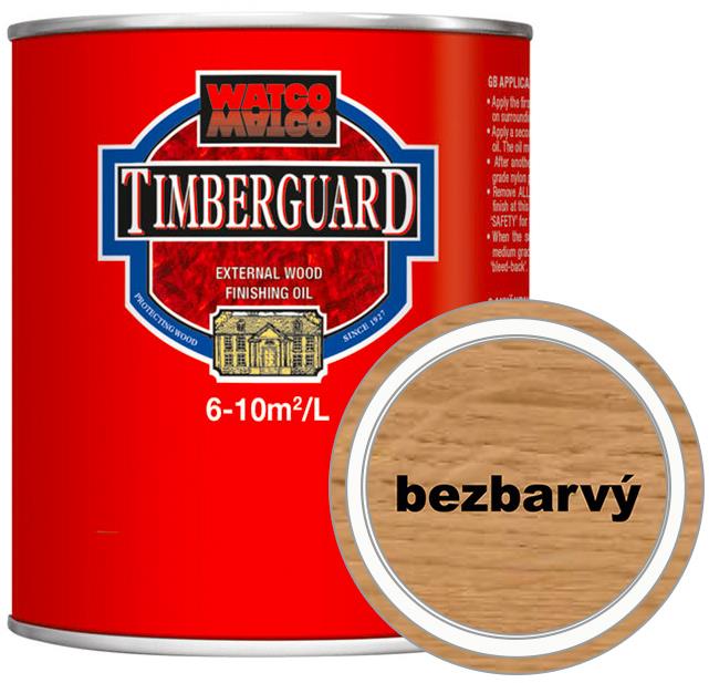 Timberex Prírodný olej na drevo do exteriéru Timberguard Exterior, RO. PWA125.1