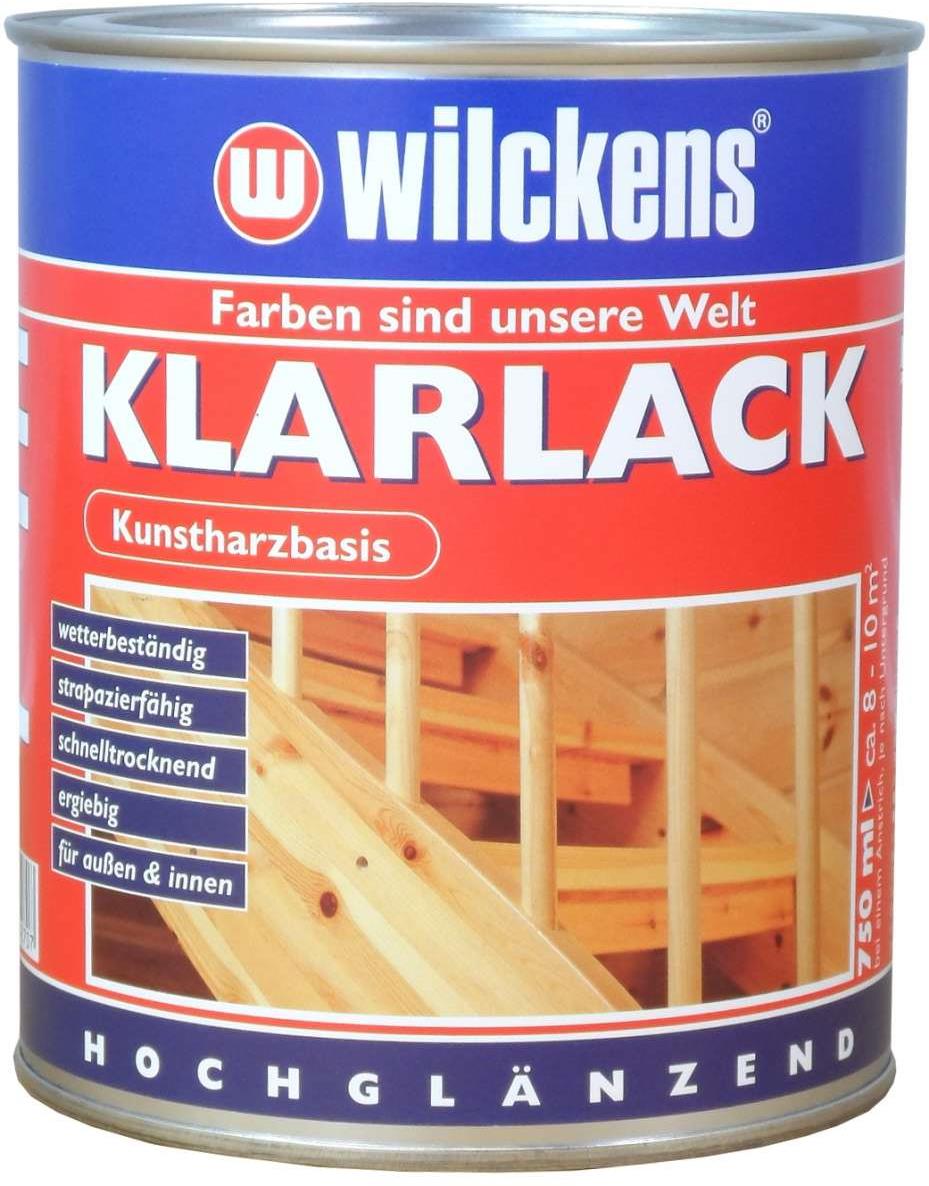 Wilckens Bezfarebný lak na drevo vo vysokom lesku Klarlack hochglaenzend 750 ml, WI.10000000050