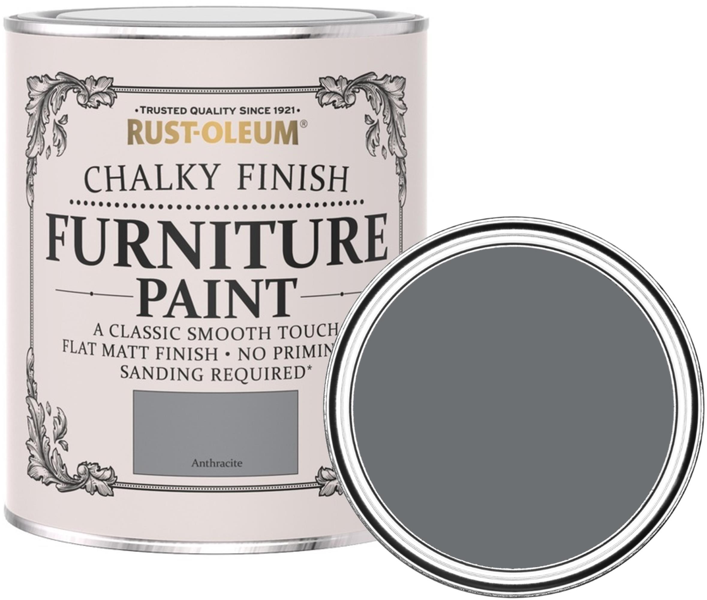Rust-Oleum Kriedová matná farba na nábytok Chalky Finish Furniture Paint, sivá, RO.14011.HU.0.125