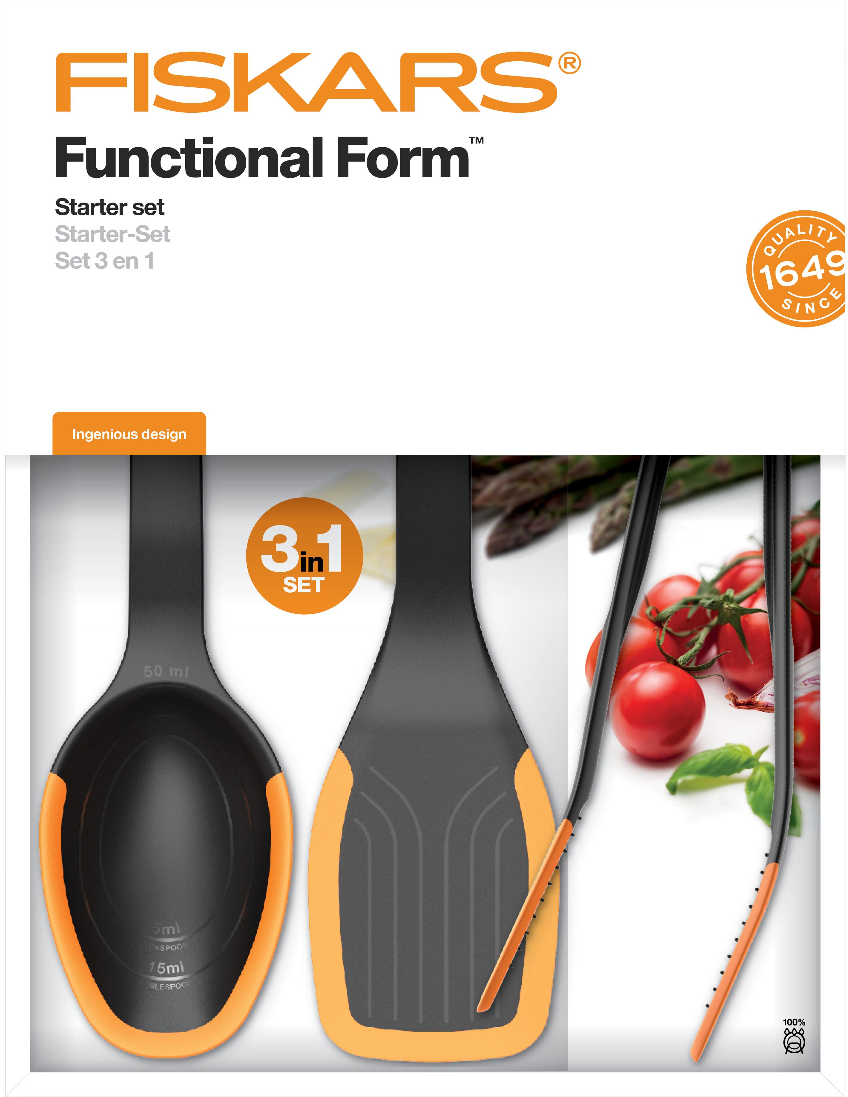 FISKARS Functional Form Sada štartovacia – lyžica, lopatka a kliešte