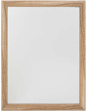 5five Simply Smart Obdĺžnikové kúpeľňové zrkadlo Basic, 34 × 44 cm, béžový rám
