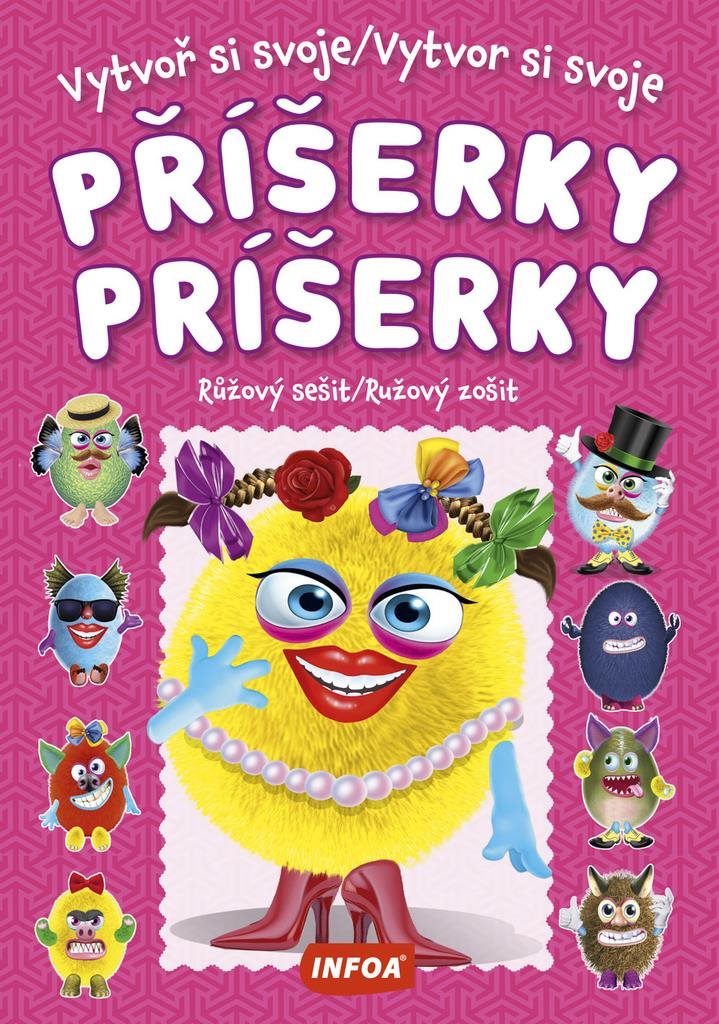 Vytvoř si svoje příšerky/Vytvor si svoje príšerky Růžový sešit/Ružový zošit