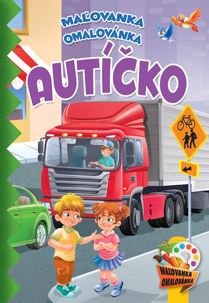 Autíčko: Maľovánka/omaľovánka