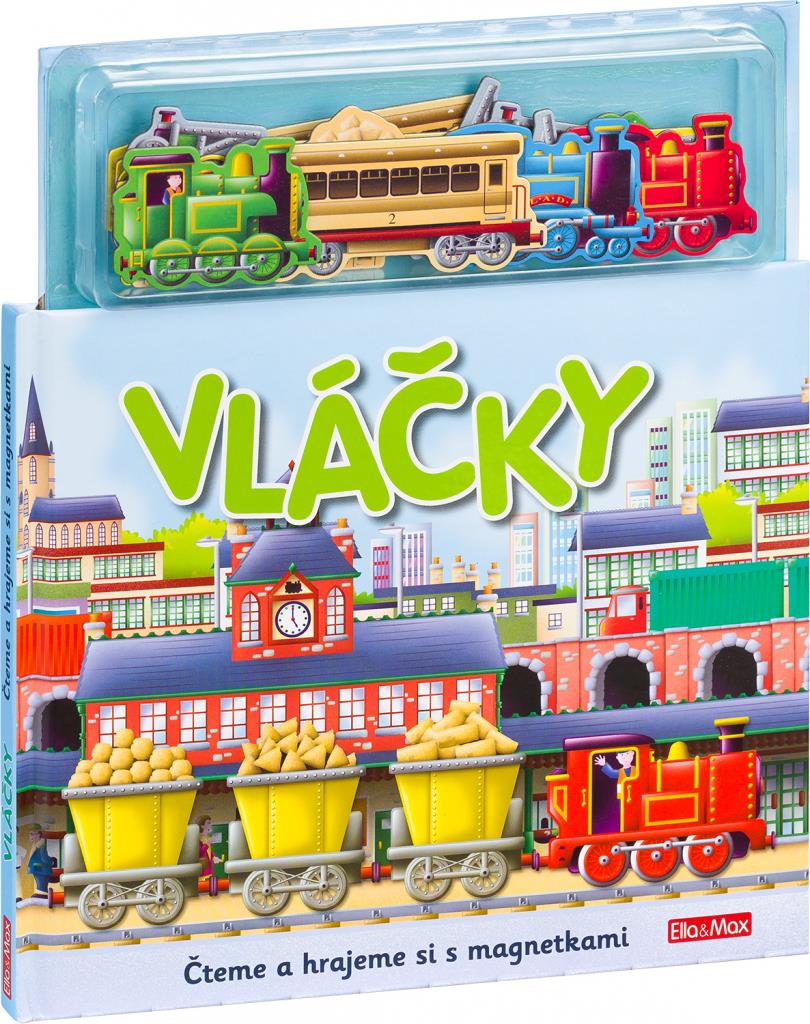 Vláčky: Knížka s magnetkami