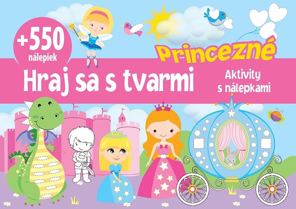 Princezné +550 nálepiek: Hraj sa s tvarmi