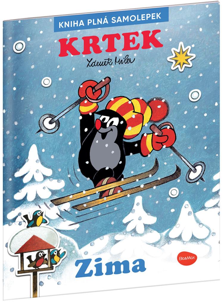 Krtek a zima:plná samolepek