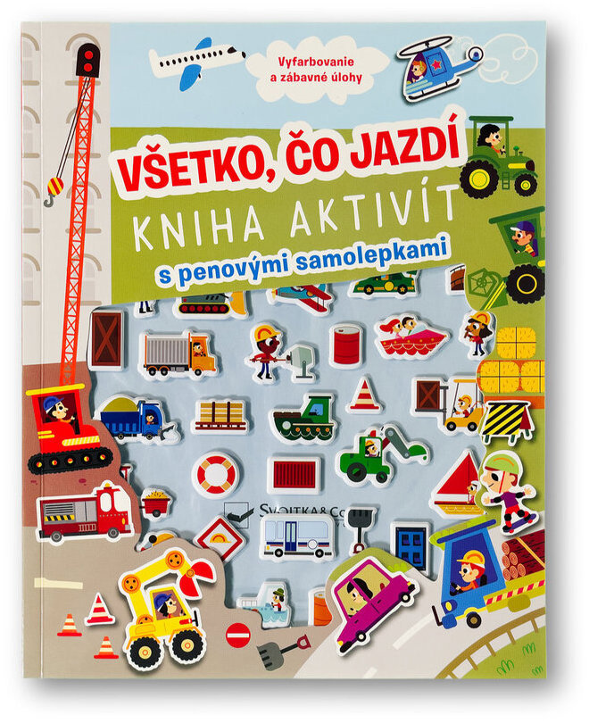 Všetko, čo jazdí Kniha aktivít s penovými samolepkami