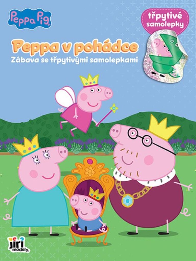 Zábava s trblietavými samolepkami Prasiatko Peppa