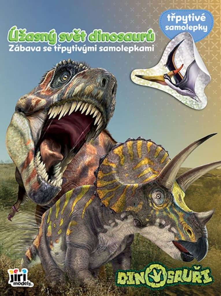 Zábava s trblietavými samolepkami Dinosaury