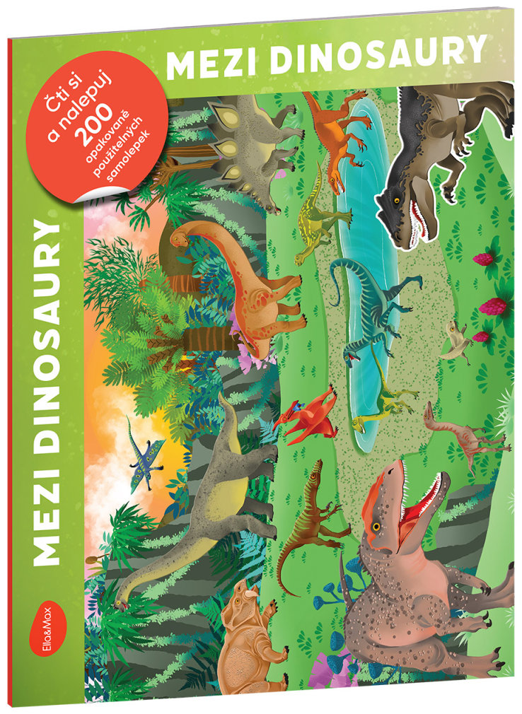 Ella&Max Čti a nalepuj - Mezi dinosaury