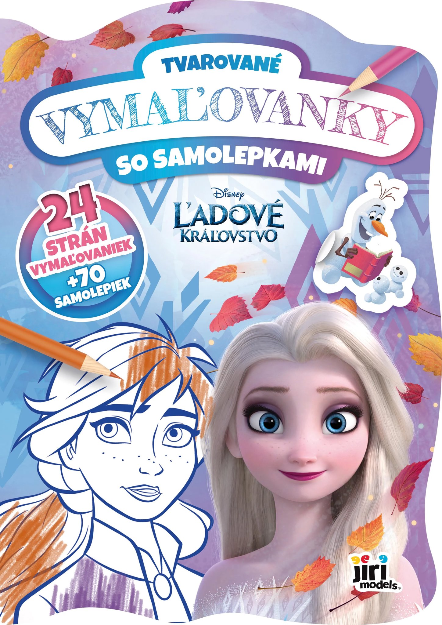 Tvarované maľovanky Ľadové kráľovstvo