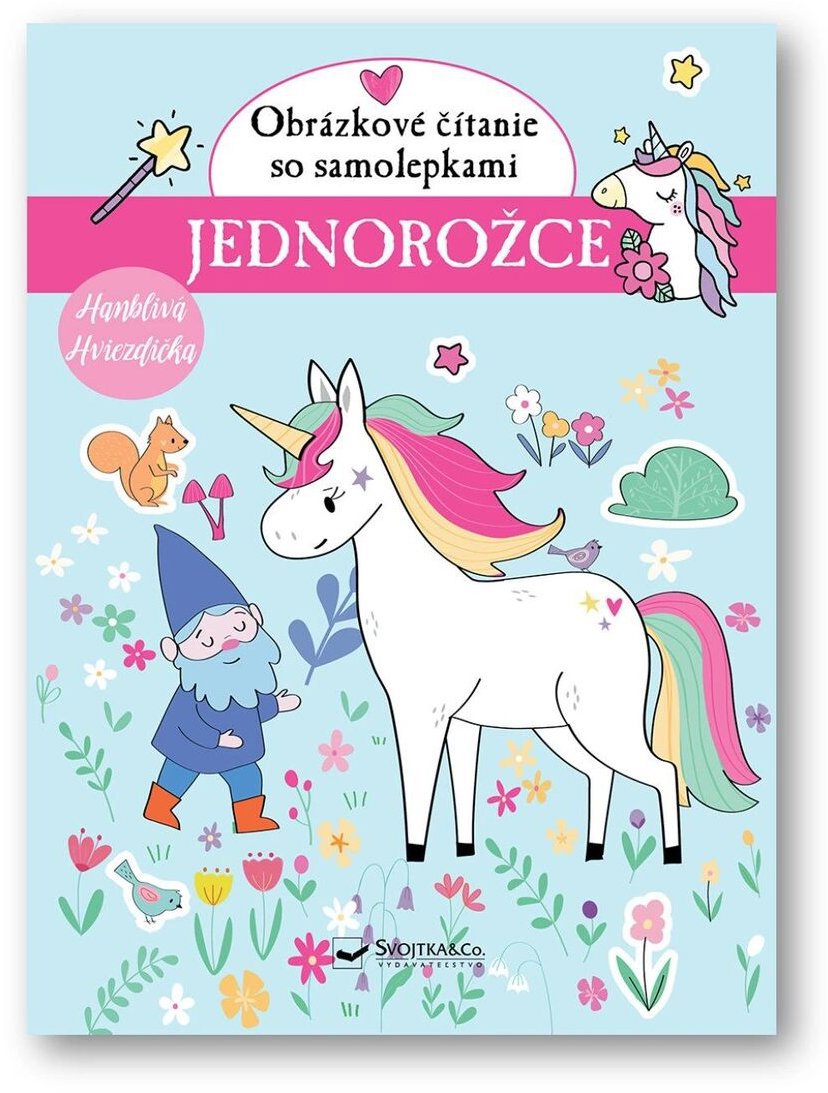 Jednorožce Obrázkové čítanie so samolepkami