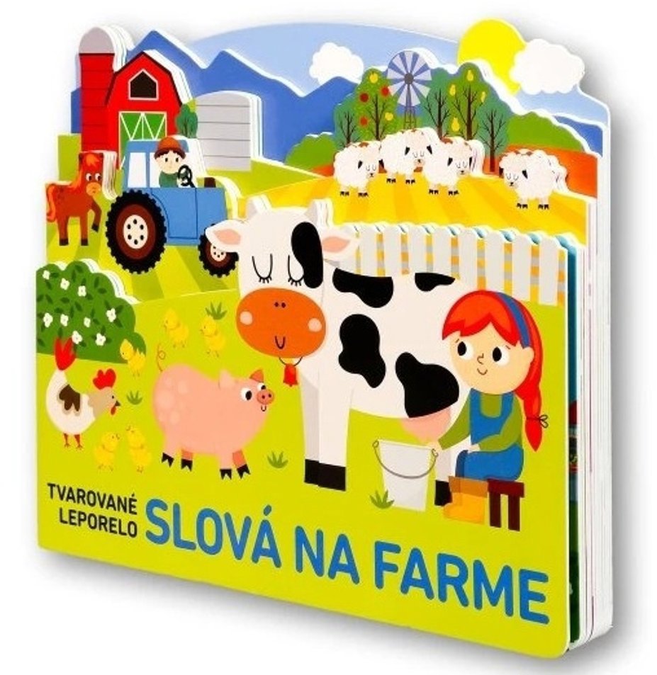 Tvarované leporelo Slová na farme