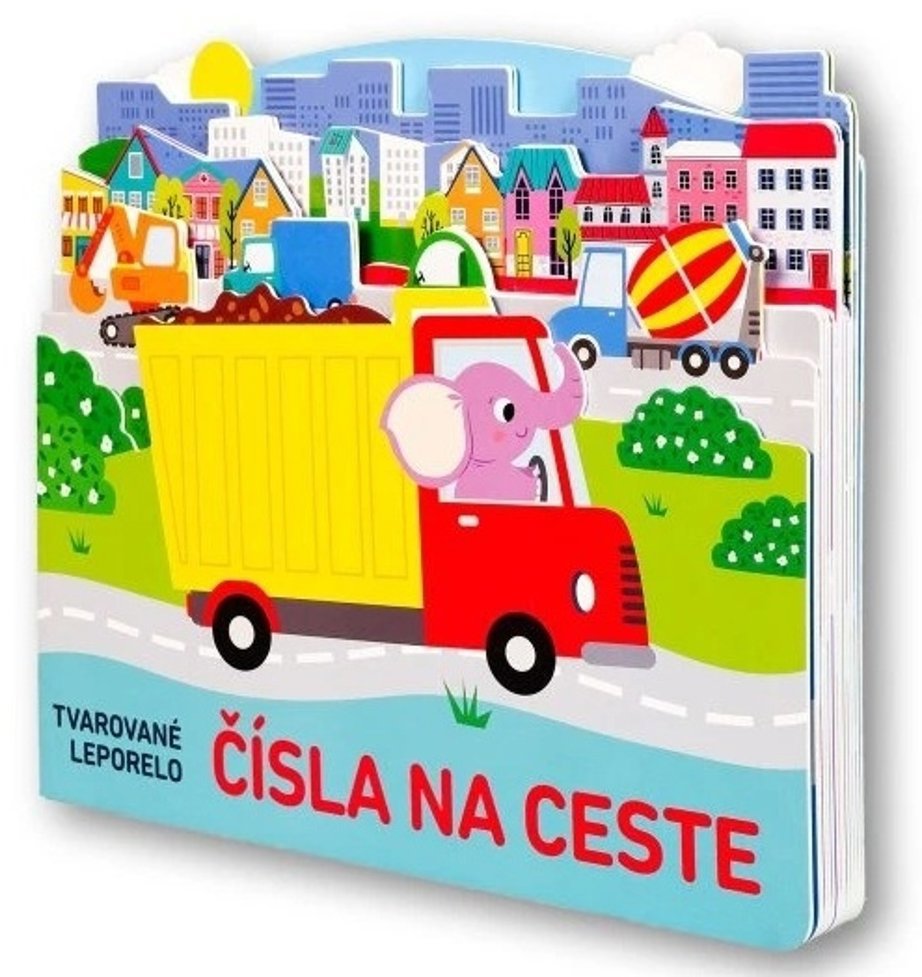 Tvarované leporelo Čísla na ceste