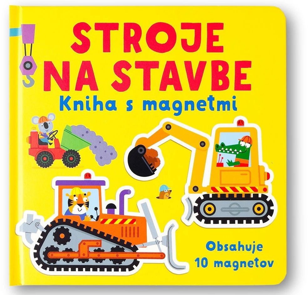 Stroje na stavbe Kniha s magnetmi