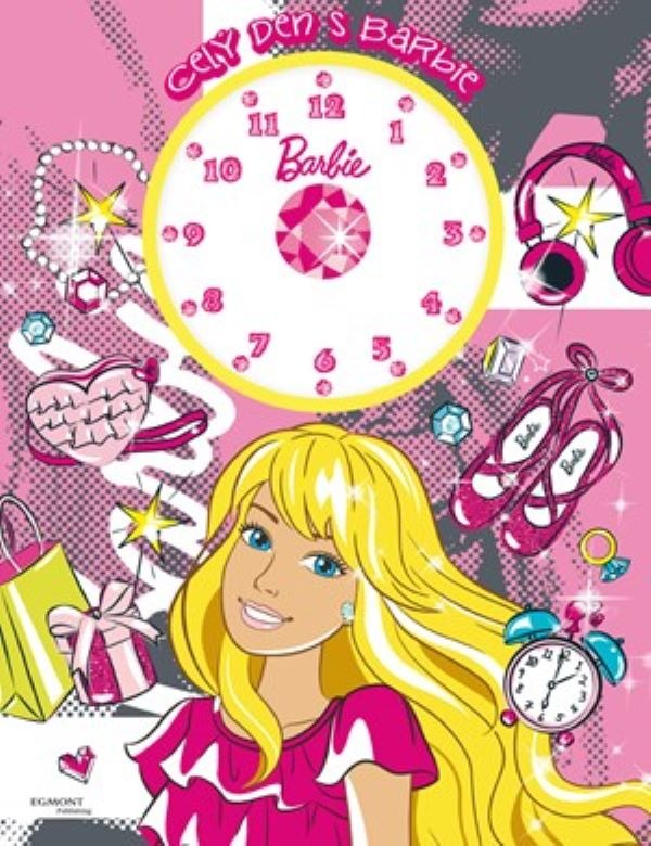 Barbie celý deň s Barbie: kniha s hodinami