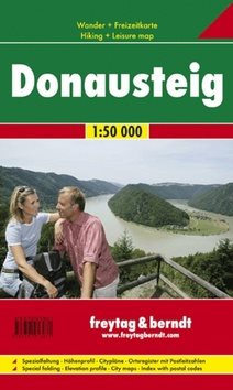Turistická mapa mesta Donausteig 1:50 000