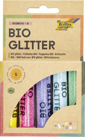 FOLIA sada třpytek RAINBOW, 5 tub