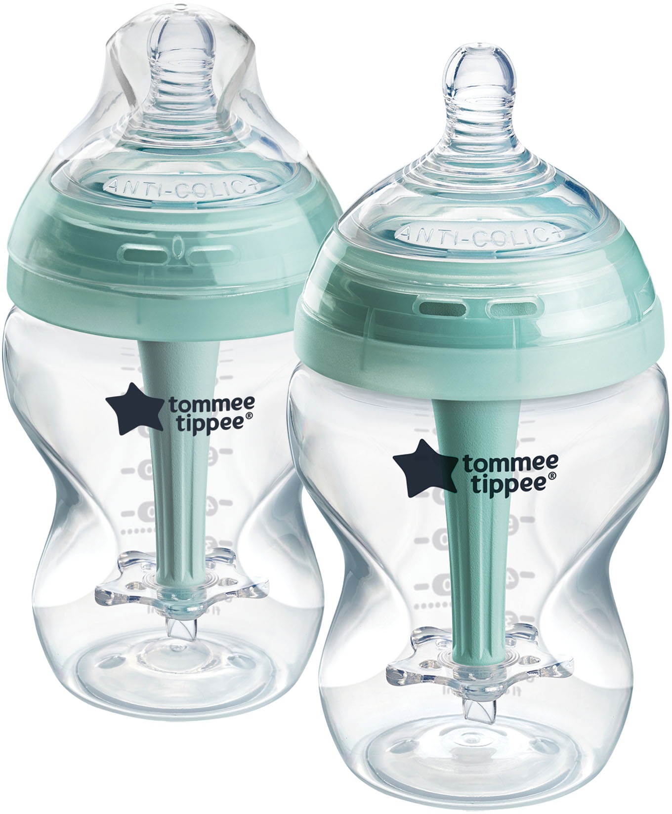 Tommee Tippee ADVANCED ANTI-COLIC Samosterilizačná Dojčenská Fľaša Pomalý Prietok 260 ml 0 m+, 2 ks