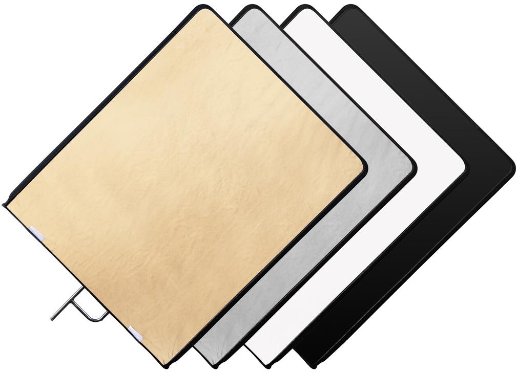 FOMEI Odrazový flag rám 75 × 90 cm biela/čierna/zlatá/strieborná