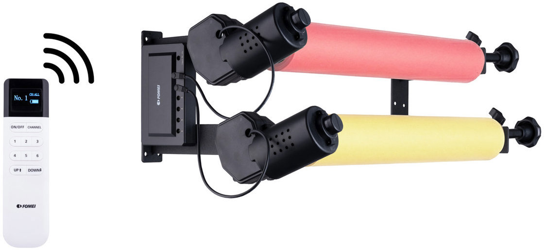 Fomei B-2WM, motorový kit na 2 kotúče fotopozadia s diaľkovým ovládaním