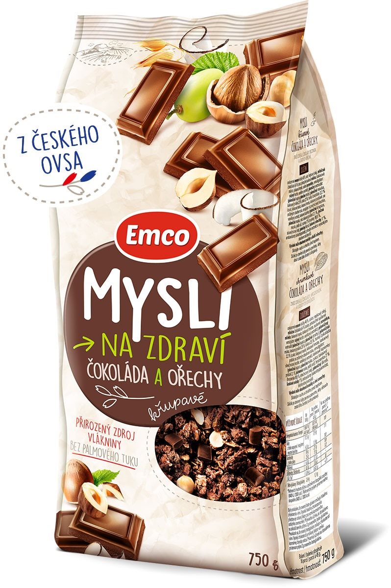 Emco Mysli čokoláda / orechy 750 g