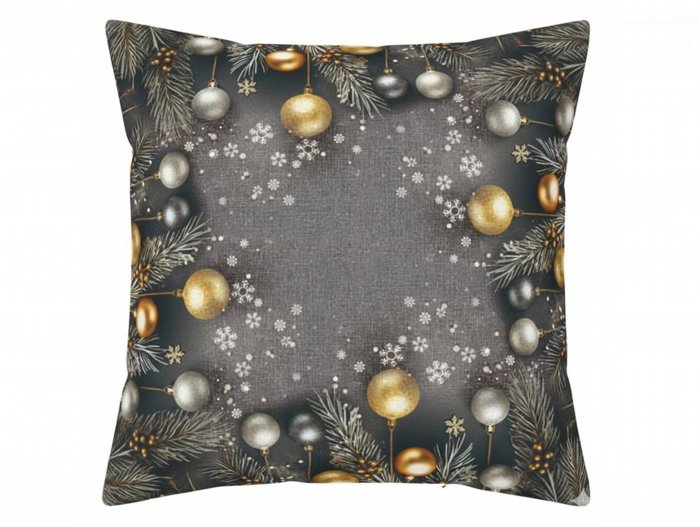 Forbyt Vianočná obliečka Ihličie a gule CYH5918C 40 × 40 cm