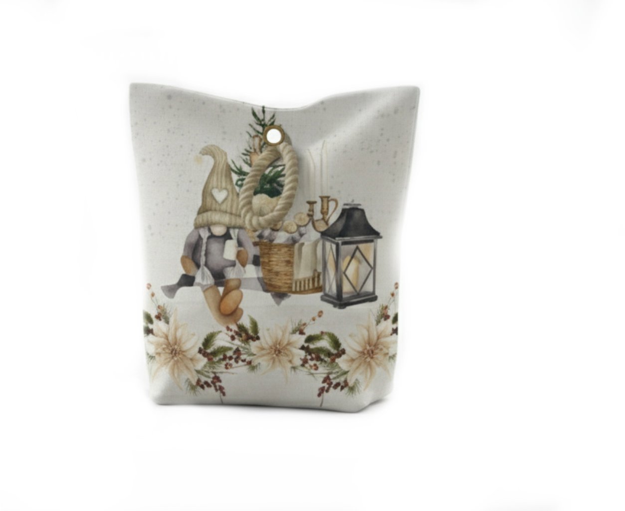 Forbyt Vianočná dverná zarážka Škriatok s lampášom CYH6060C, 22 × 23 cm