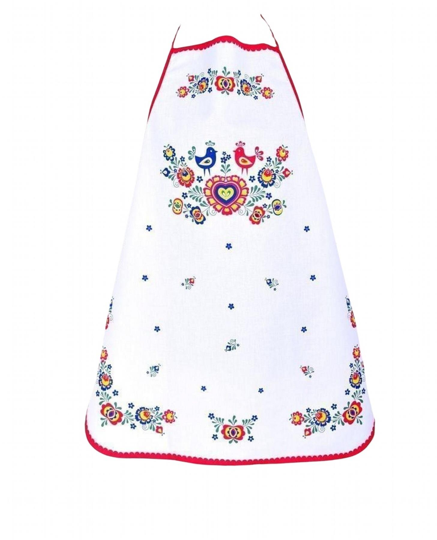 Forbyt Kuchynská zástera Folklór červená 64 × 76 cm