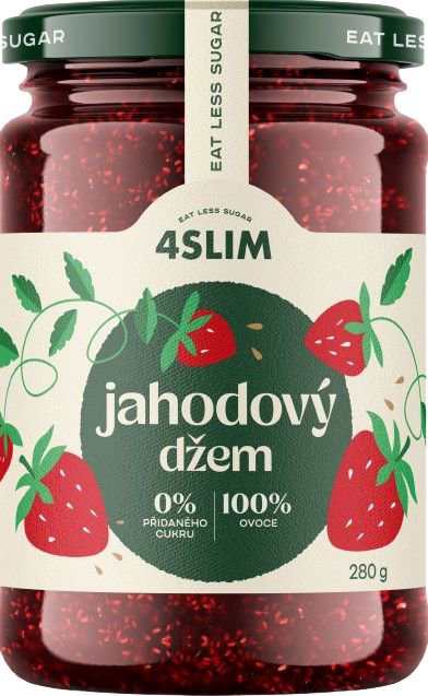 4Slim 100 % džem jahodový 280 g