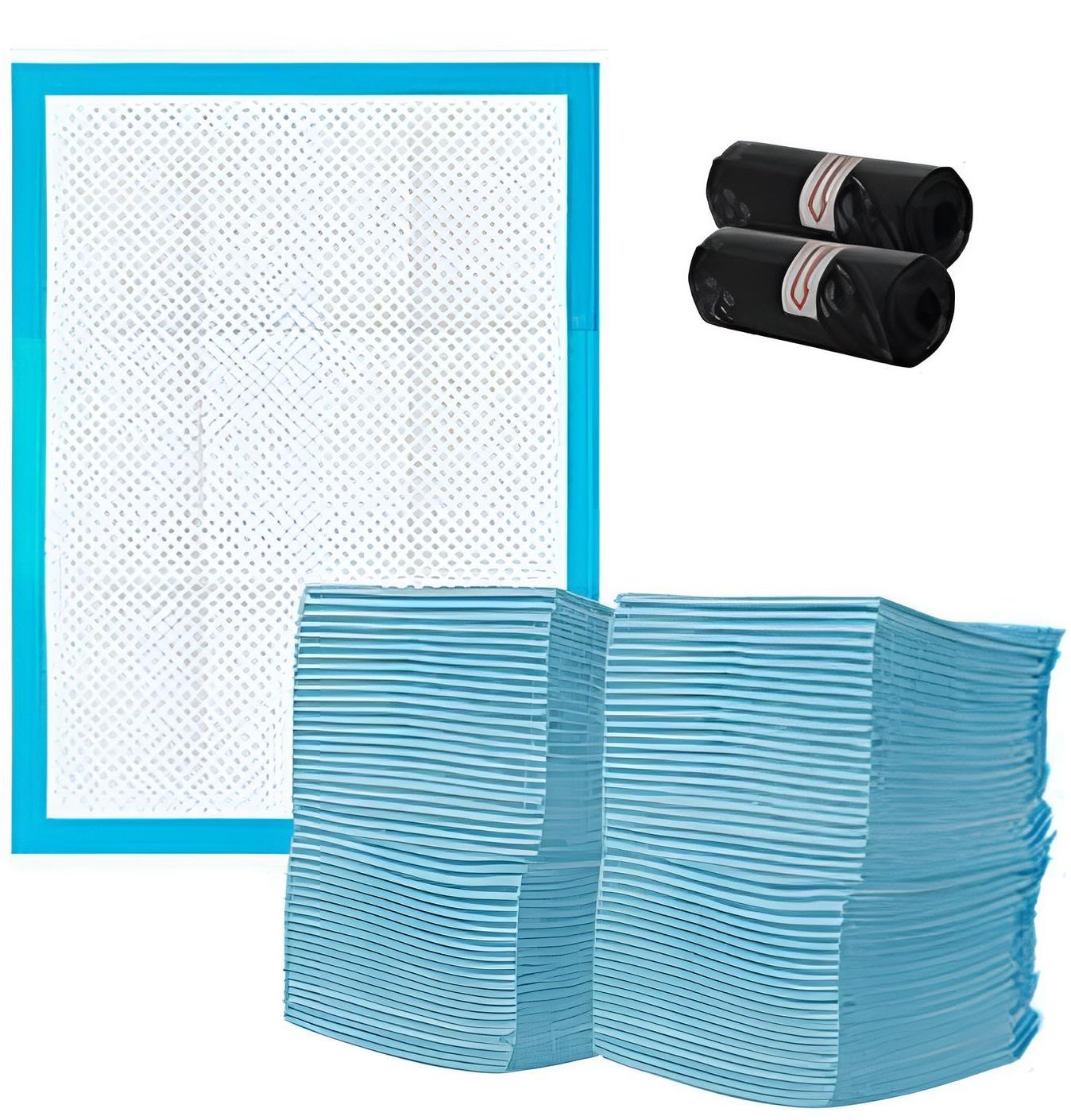 Purlov 21600 Tréningové absorpčné podložky pre psov 60 × 60 cm, 50 ks + bonus